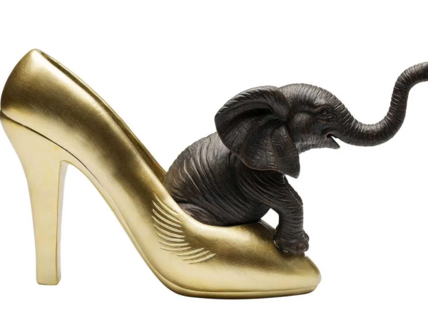 Deko Figur Elephant Shoe 34cm